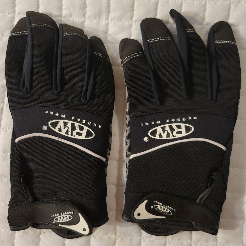 RW Rugged Wear Hi-Dexterity‎ Work Gloves Protective Spandex Moving Construction